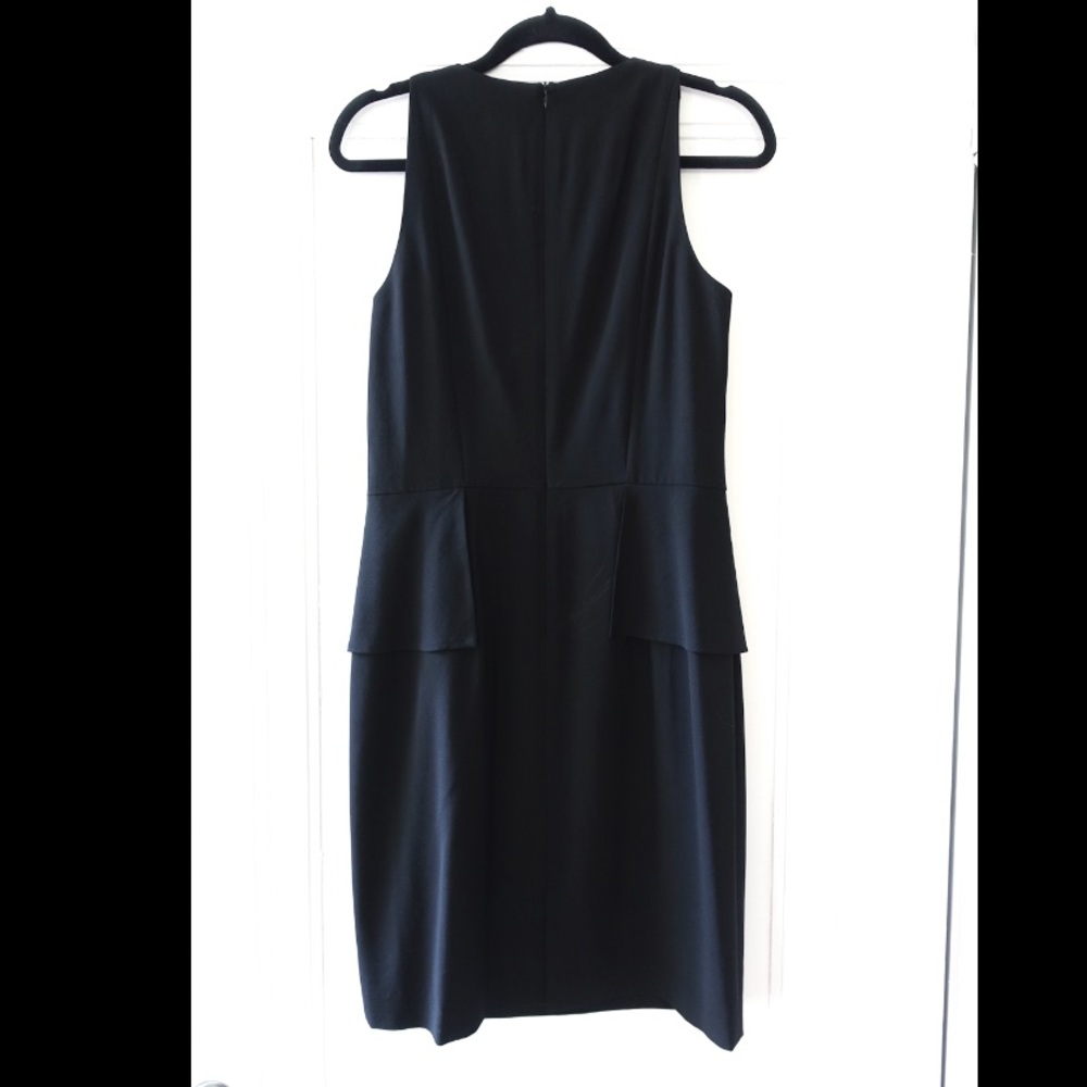 Theory Peplum Shift Black Dress - Picture 2 of 4